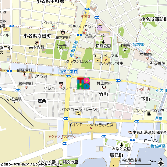 小名浜支店付近の地図